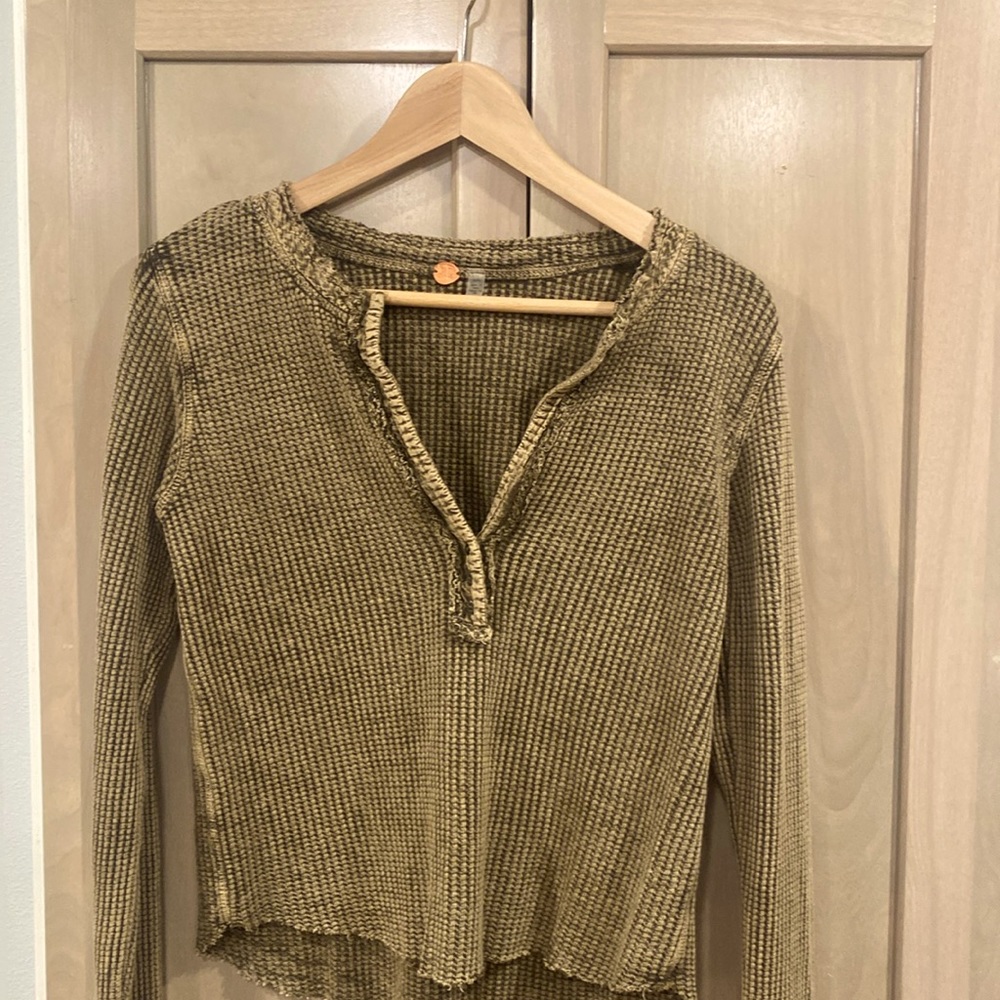 Free People One Colt Thermal FP GREEN/Olive color